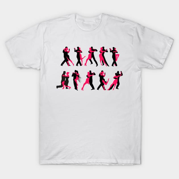 Ballroom Couples T-Shirt by doniainart